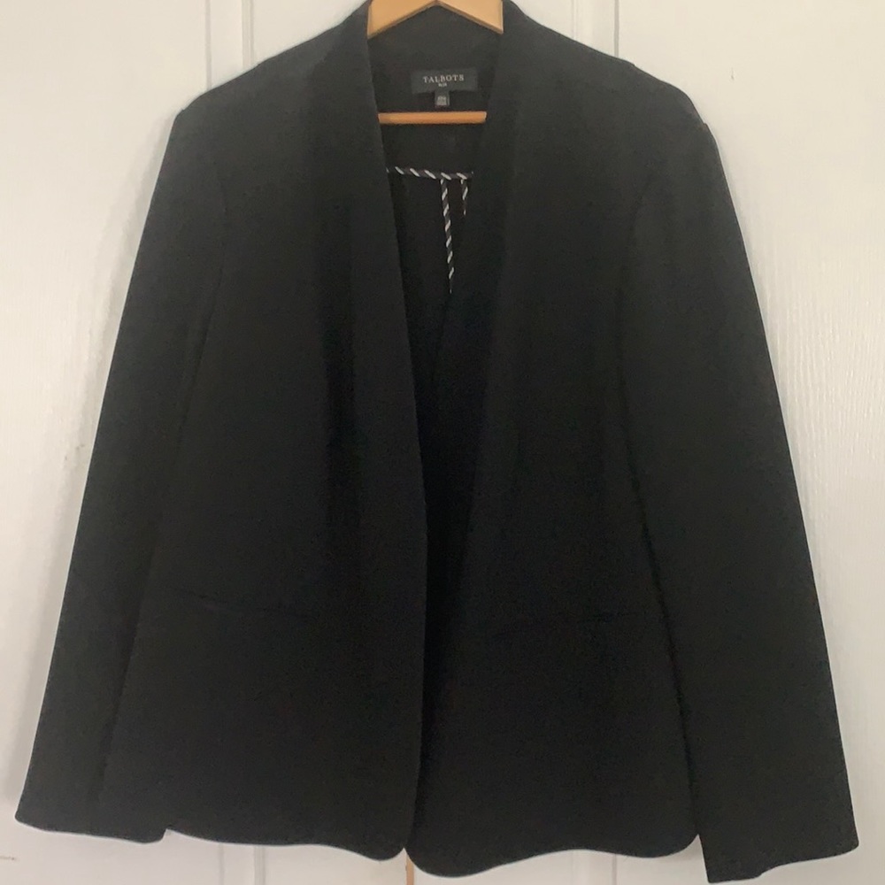 COPY - Talbots 22W Black Crepe Suit